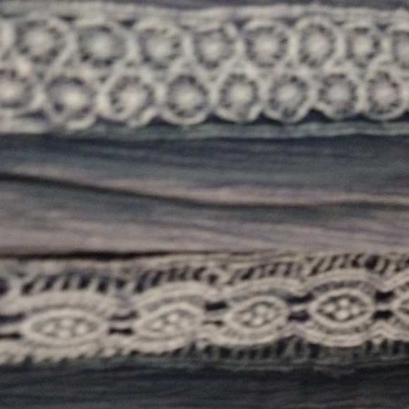 Ladies plus size 3x paper bag boho elastic waist pants with lace detail - Picture 4 of 7